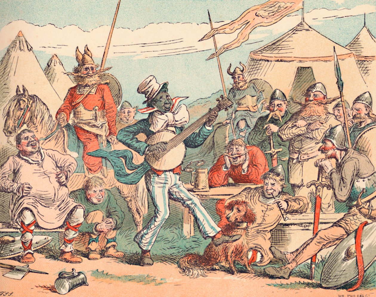 King Alfred in the Danish Camp by Thomas Strong Seccombe