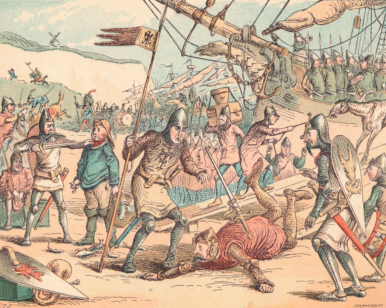 The Landing of William the Conqueror, c1884 by Thomas Strong Seccombe