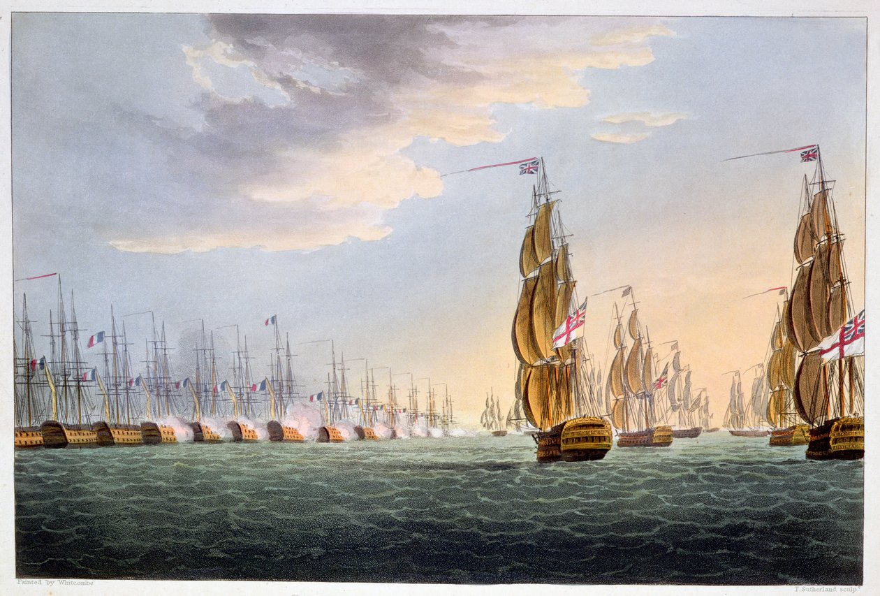 Battle of the Nile, August 1st 1798 by Thomas Sutherland