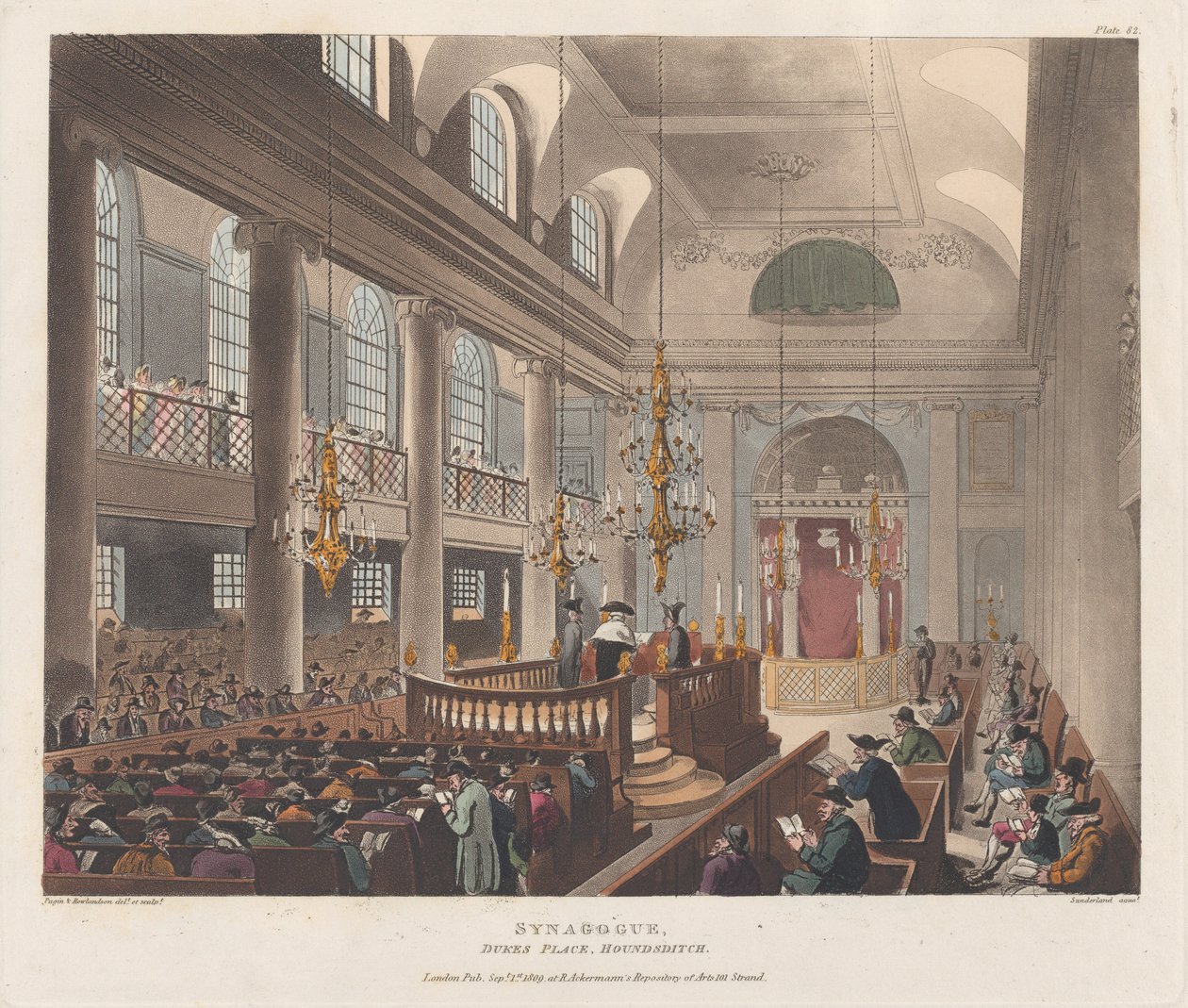 Synagogue, September 1, 1809 by Thomas Sutherland
