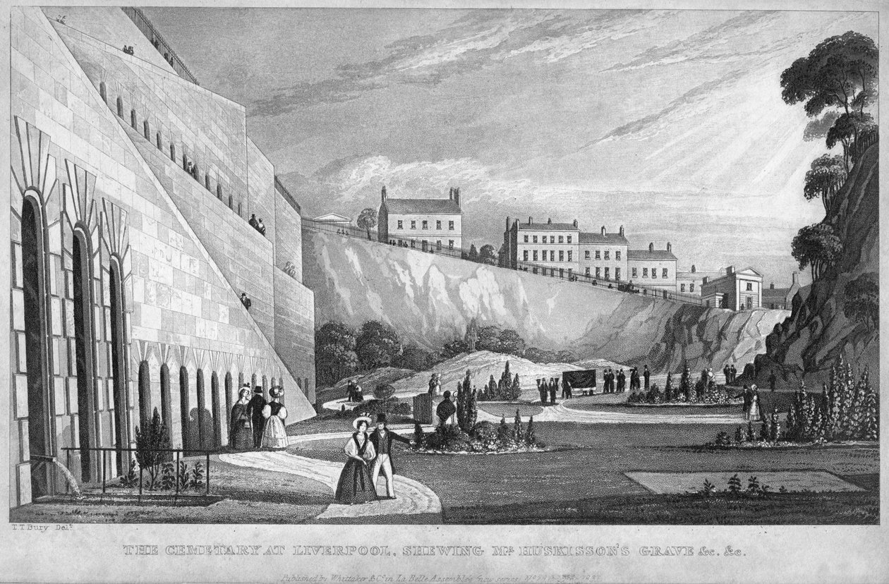 The Cemetery at Liverpool, showing Mr Huskisson