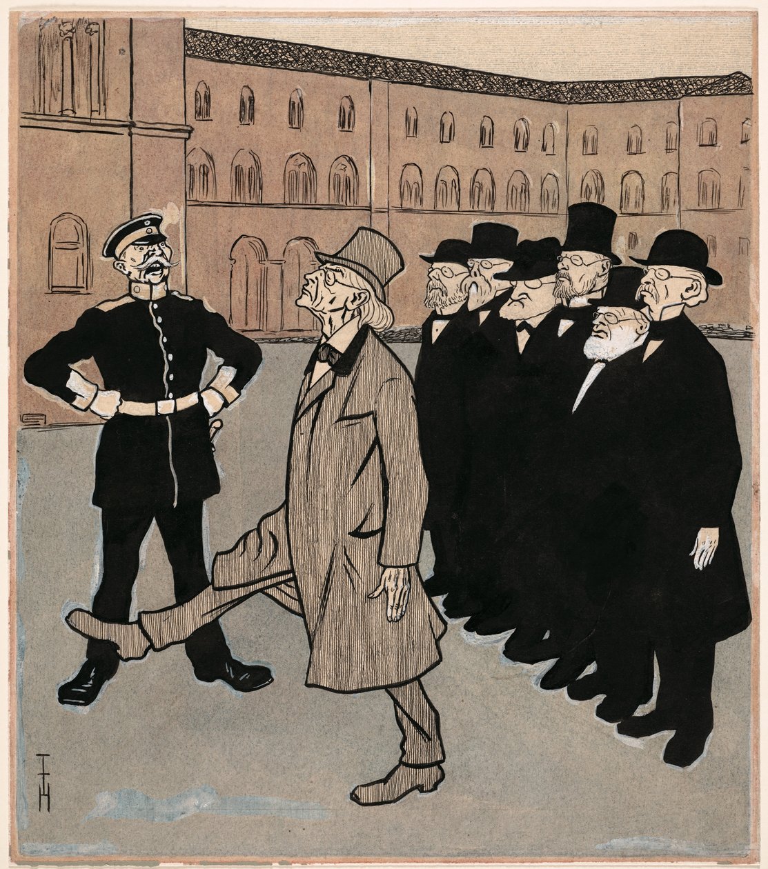 The Freedom of Science; Simplicissimus V/5 by Thomas Theodor Heine