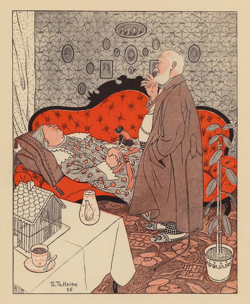 Retired Couple by Thomas Theodor Heine