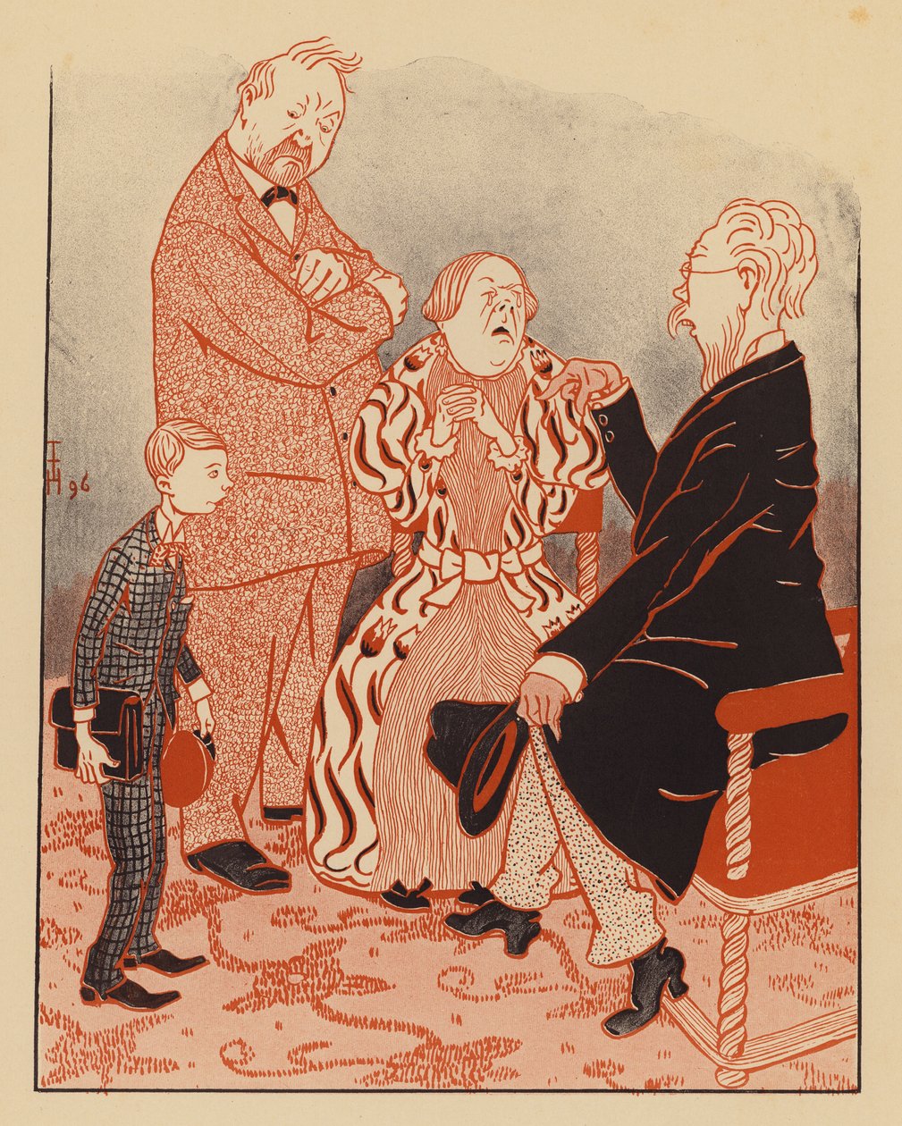 Schoolmaster Explaining to a Boy