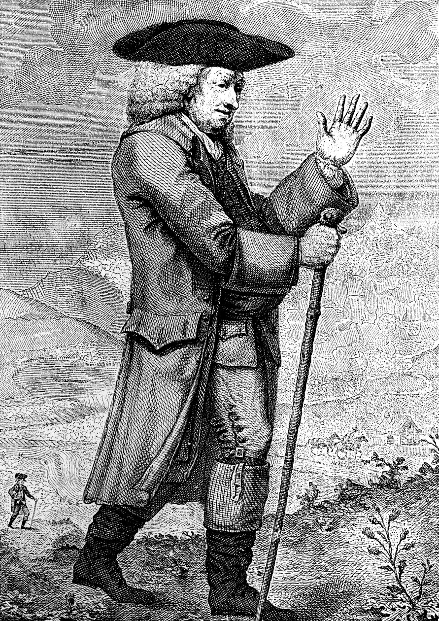 Dr Johnson in his travelling dress, as described in Boswells Tour, c1773, 1786 by Thomas Trotter