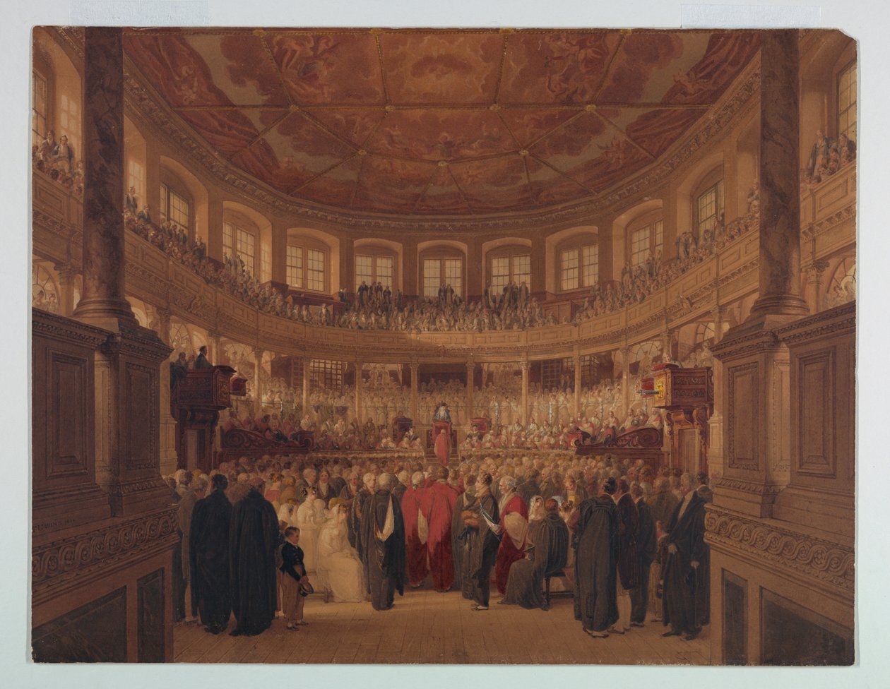 Encaenia in the Sheldonia, 1814 by Thomas Unwins