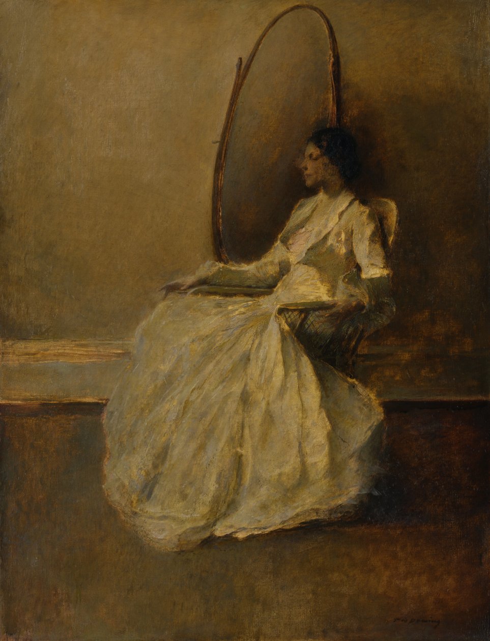 Lady in White No. 1 by Thomas Wilmer Dewing