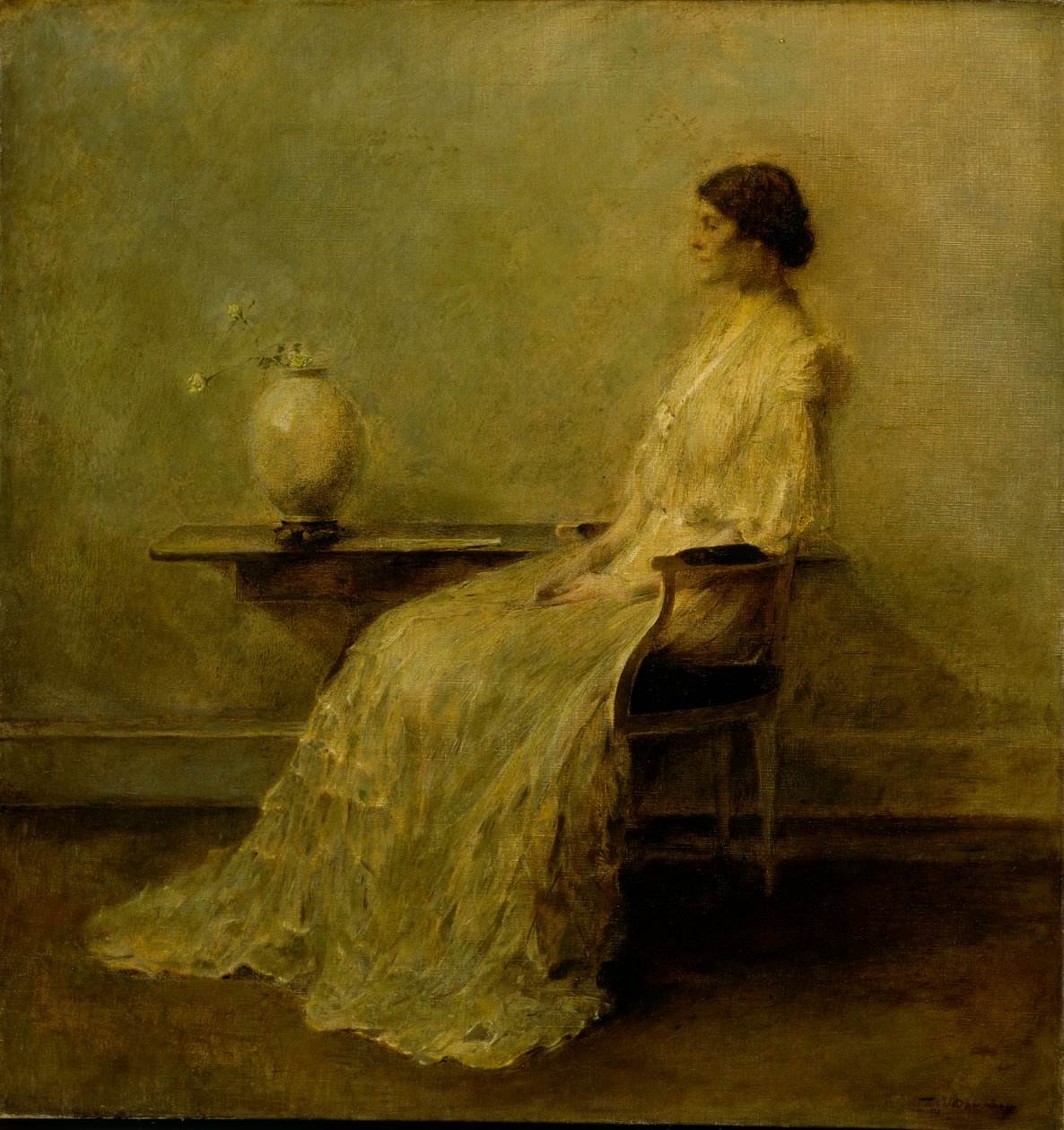 Lady in White No. 2 by Thomas Wilmer Dewing