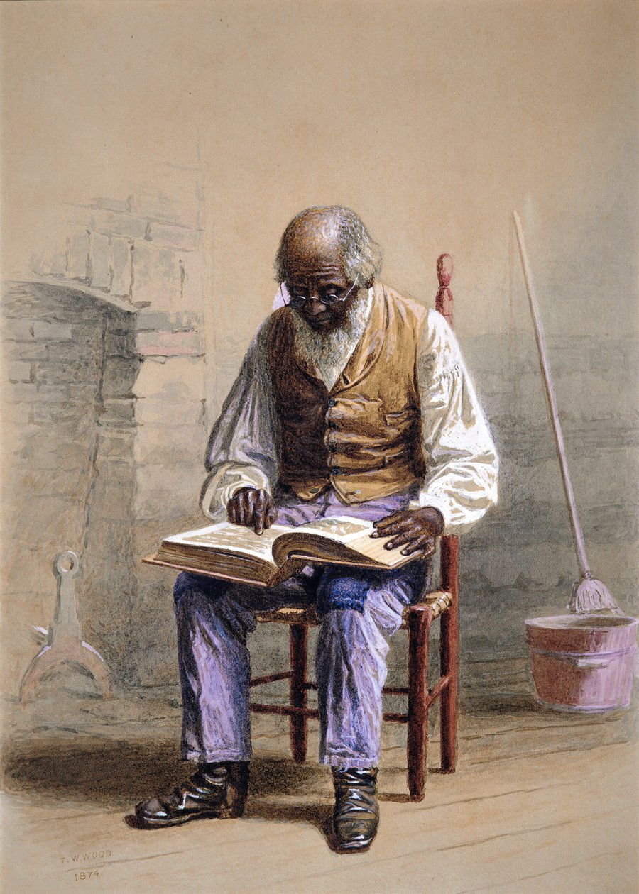 Reading the Scriptures, 1874 by Thomas Waterman Wood