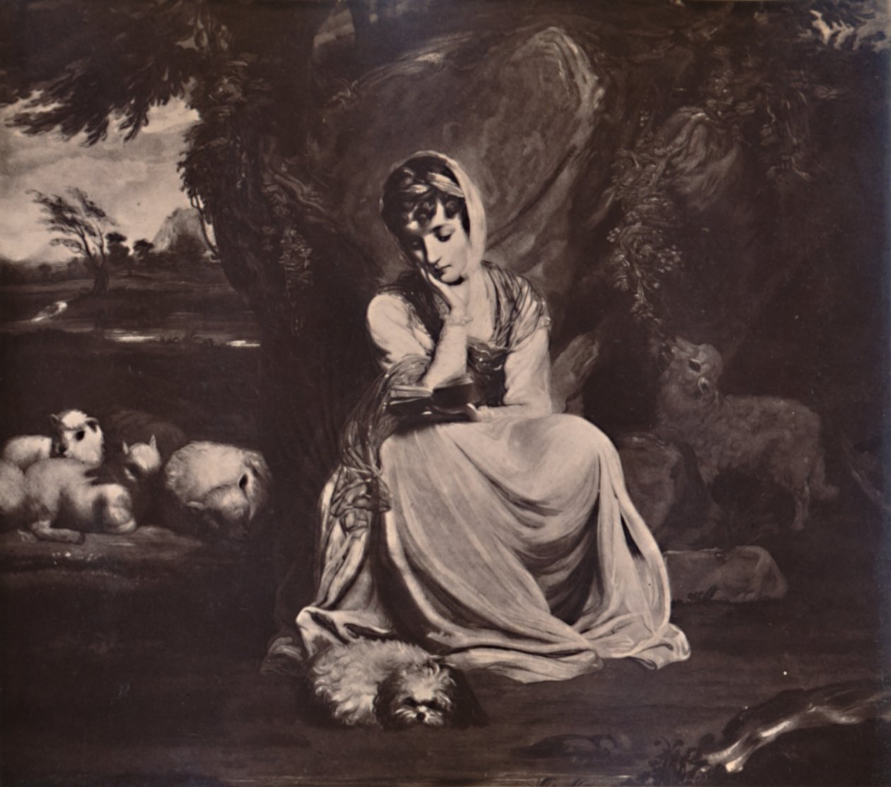 Frances Anne Crewe, Lady Crewe, as St Genevieve, c. 1773-1894 by Thomas Watson