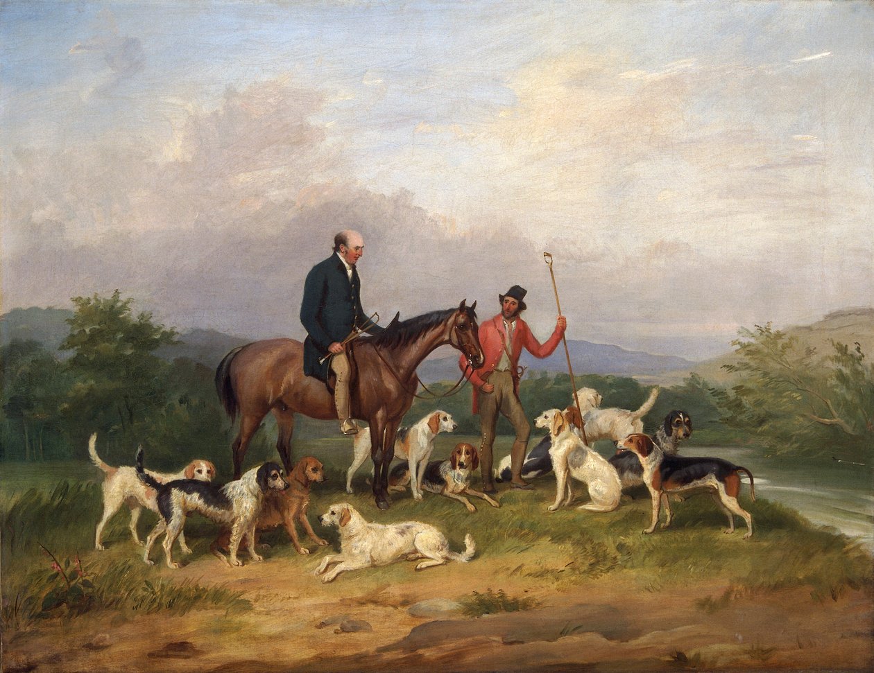 John Lloyd 1771-1829 and George Thomas of Llandyssil by Thomas Weaver
