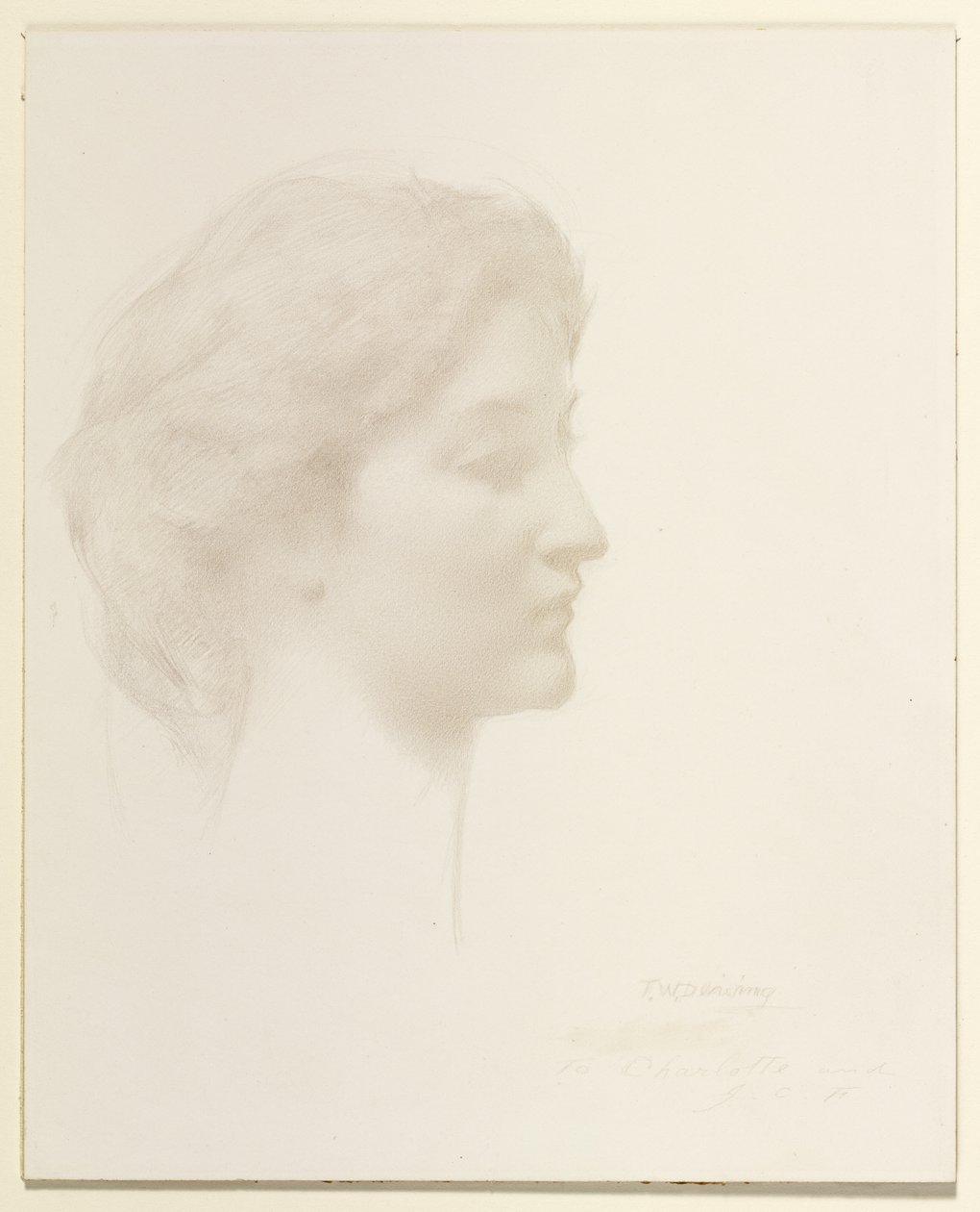 Head of a Girl by Thomas Wilmer Dewing