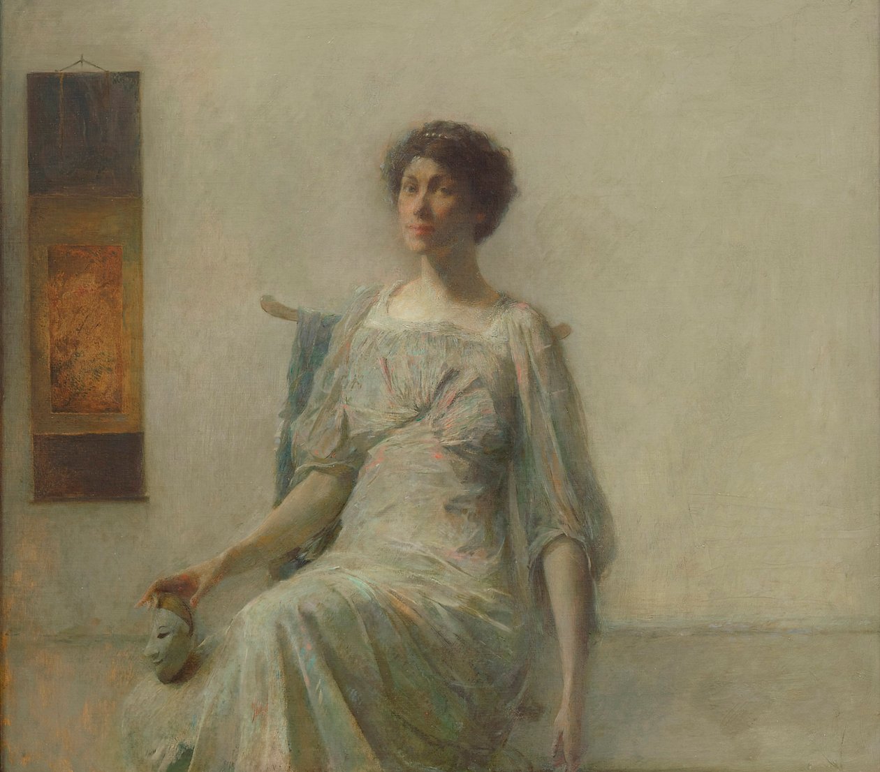 Lady with a Mask, 1911 by Thomas Wilmer Dewing