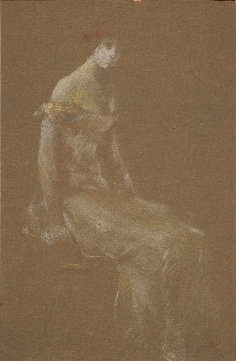 Portrait of a Lady in Pink #3 by Thomas Wilmer Dewing
