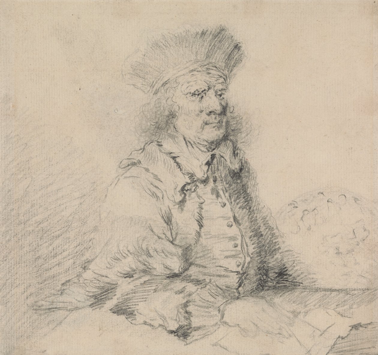 Rembrandt in a Fur Hat by Thomas Worlidge