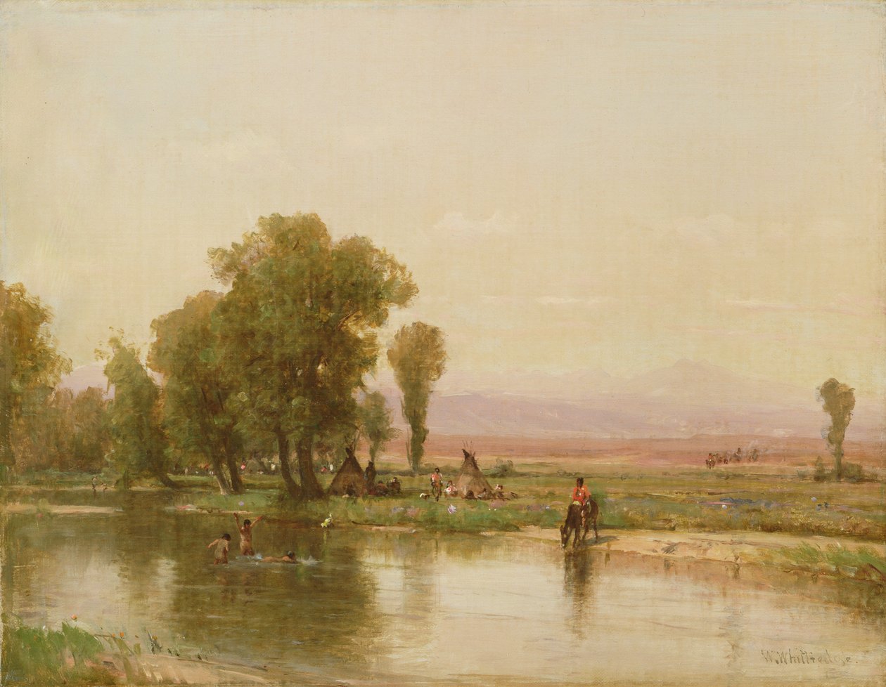 Encampment on the Platte River by Thomas Worthington Whittredge