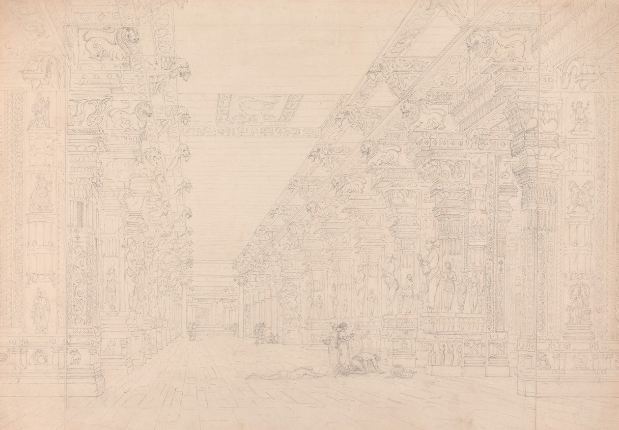 Tremal Naigs Choultry, Madura by Thomas und William Daniell