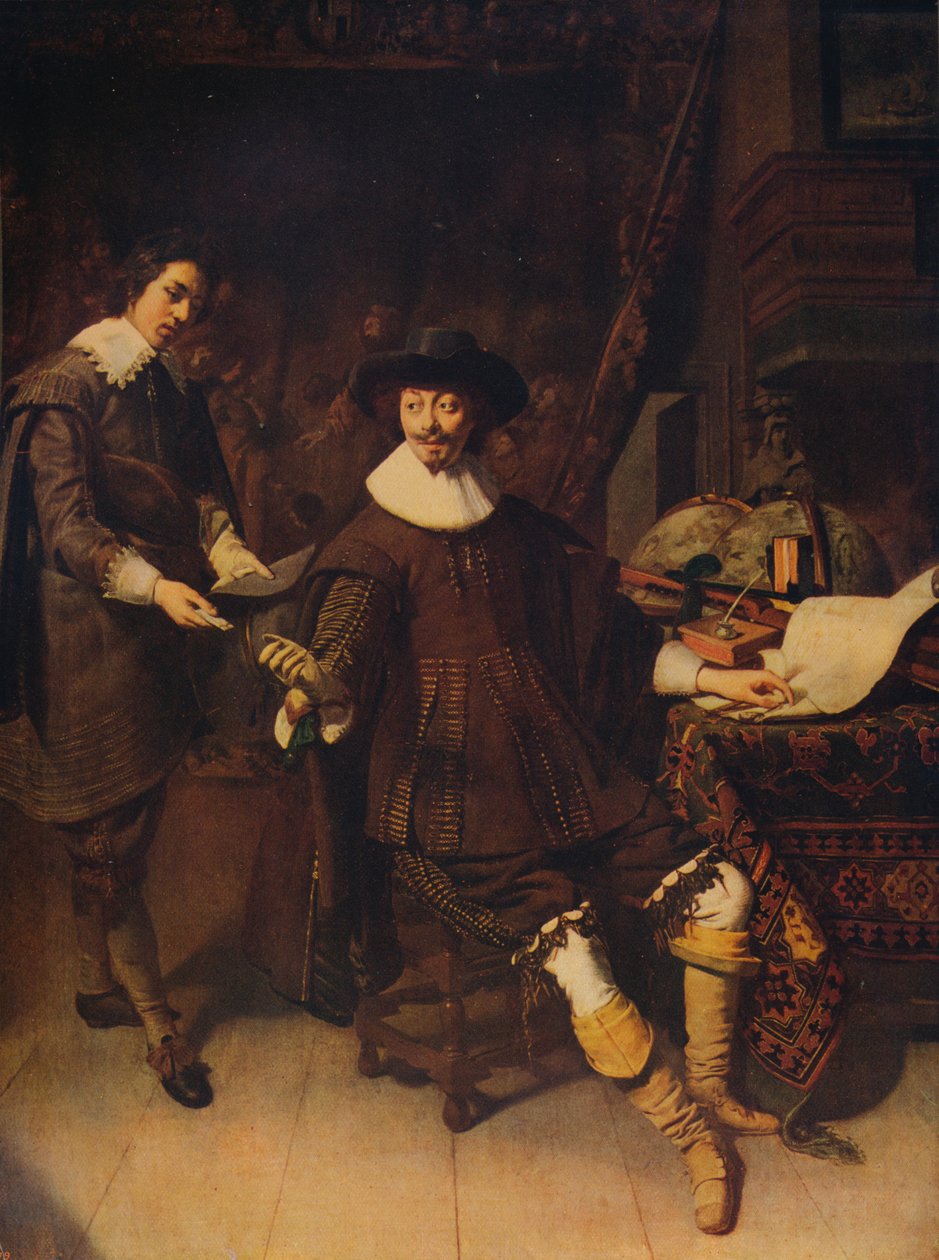 Constantijn Huygens and his Clerk, 1627, c1915 by Thomas de Keyser