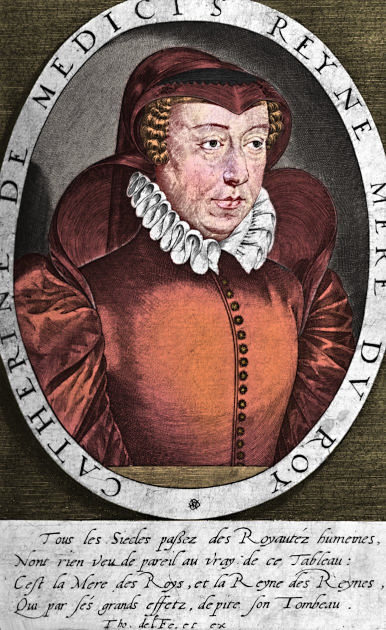 Catherine de Medici, Queen of Henry II of France by Thomas de Leu