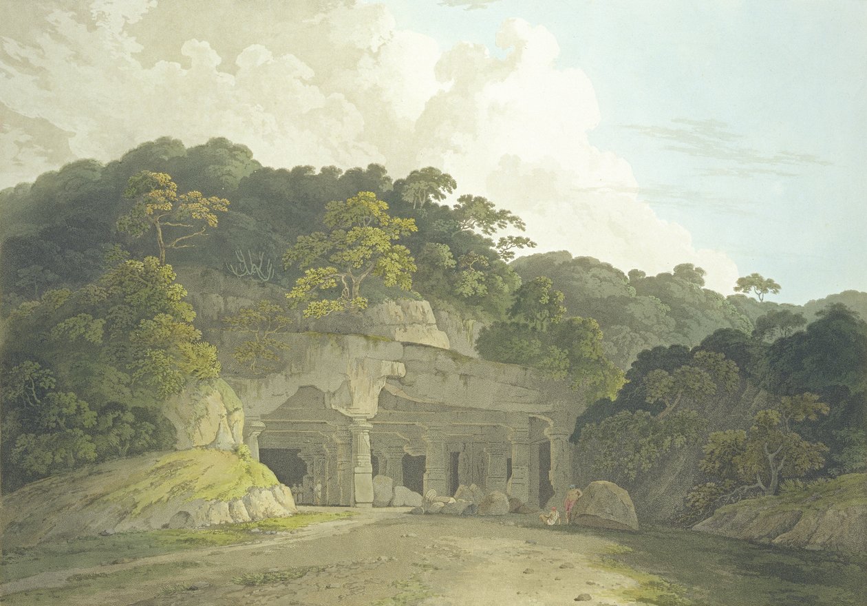 The Entrance to the Elephanta Cave, plate 58 from 