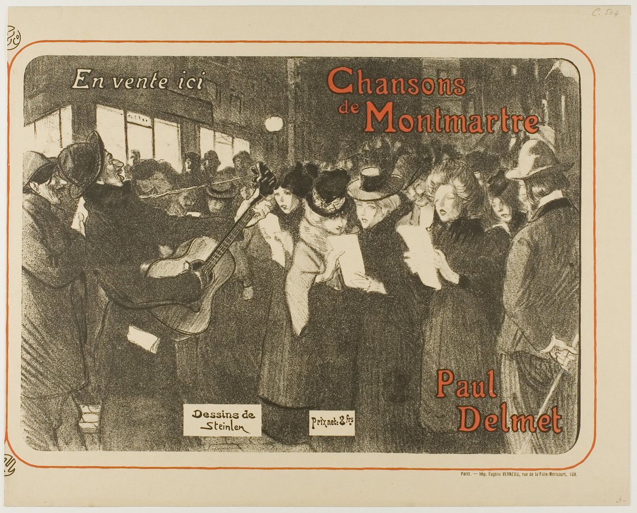 Songs of Montmartre by Théophile Alexandre Pierre Steinlen