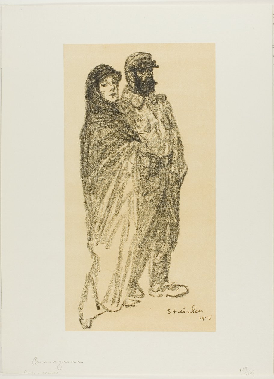 Courageous by Théophile Alexandre Pierre Steinlen
