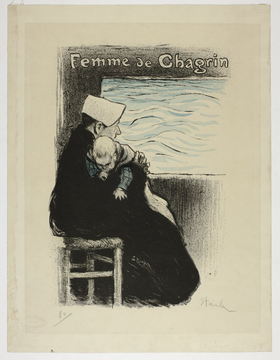 Woman of Sorrow by Théophile Alexandre Pierre Steinlen