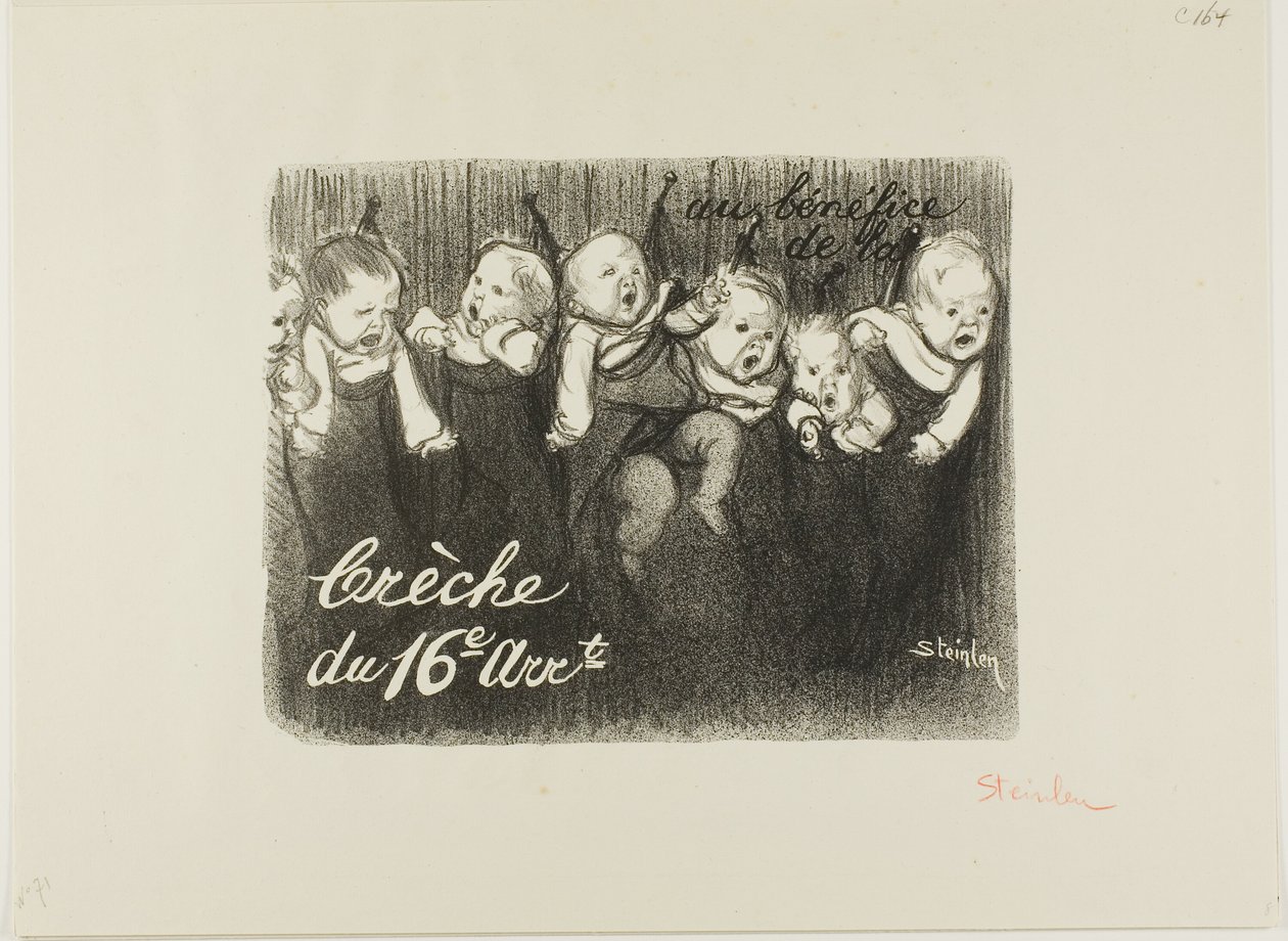 For the Benefit of the 16th Arrondissement Nursery by Théophile Alexandre Pierre Steinlen