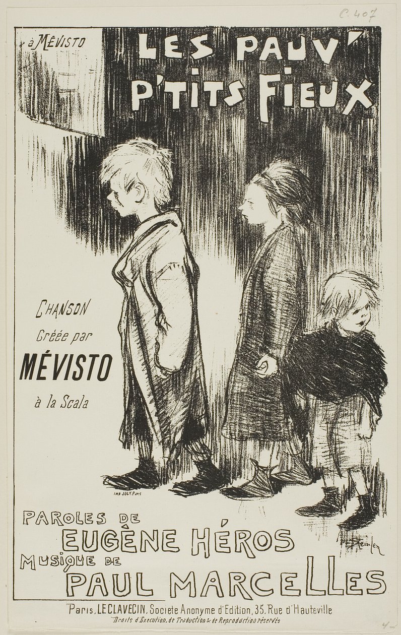 The Poor Little Boys by Théophile Alexandre Pierre Steinlen