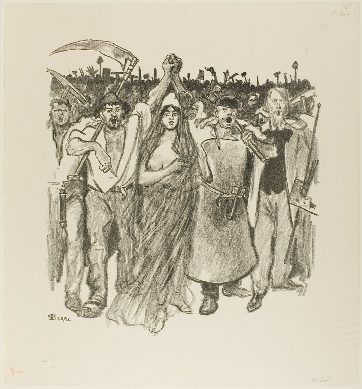 March 18 by Théophile Alexandre Pierre Steinlen