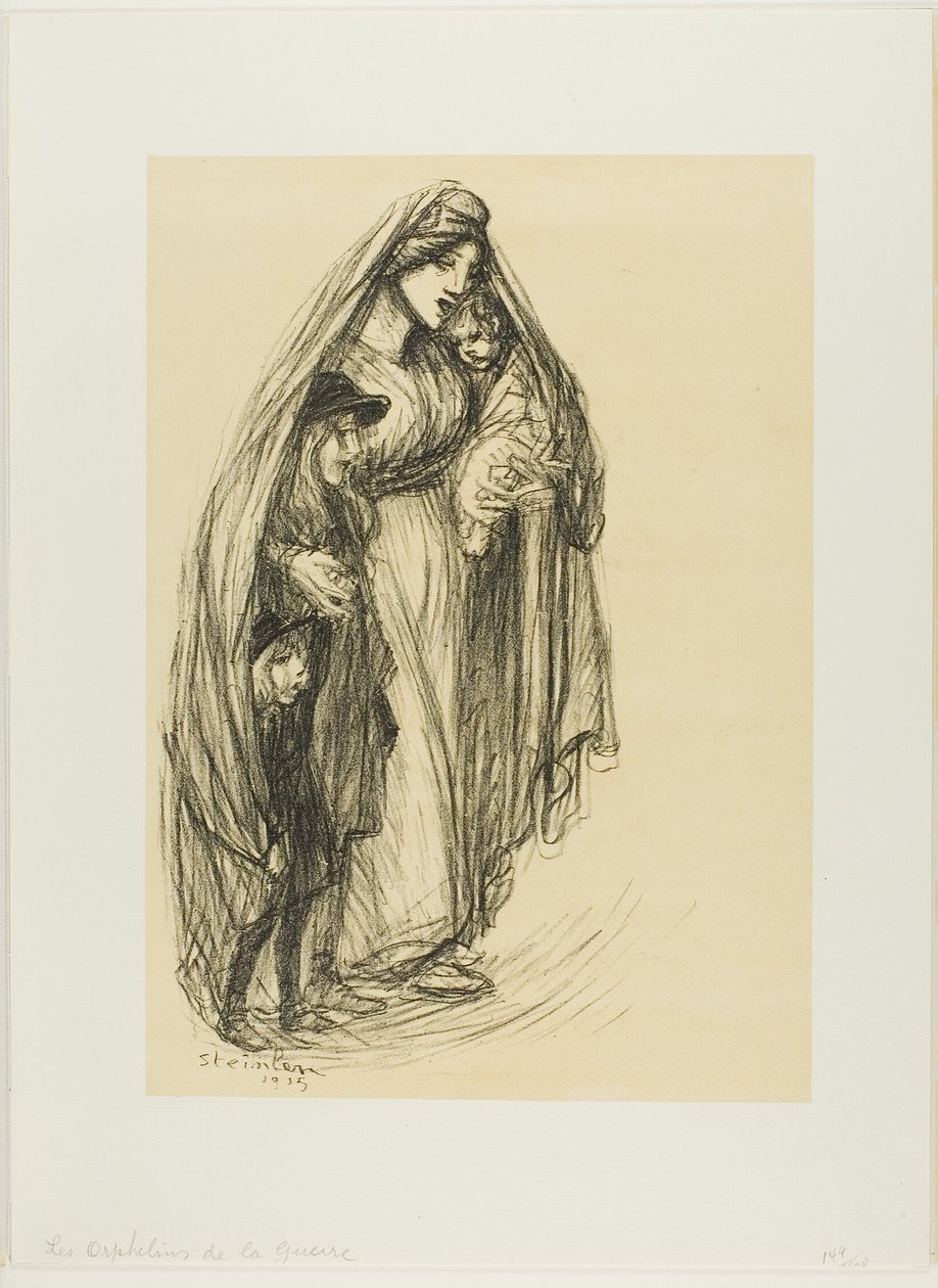 Orphans of War by Théophile Alexandre Pierre Steinlen