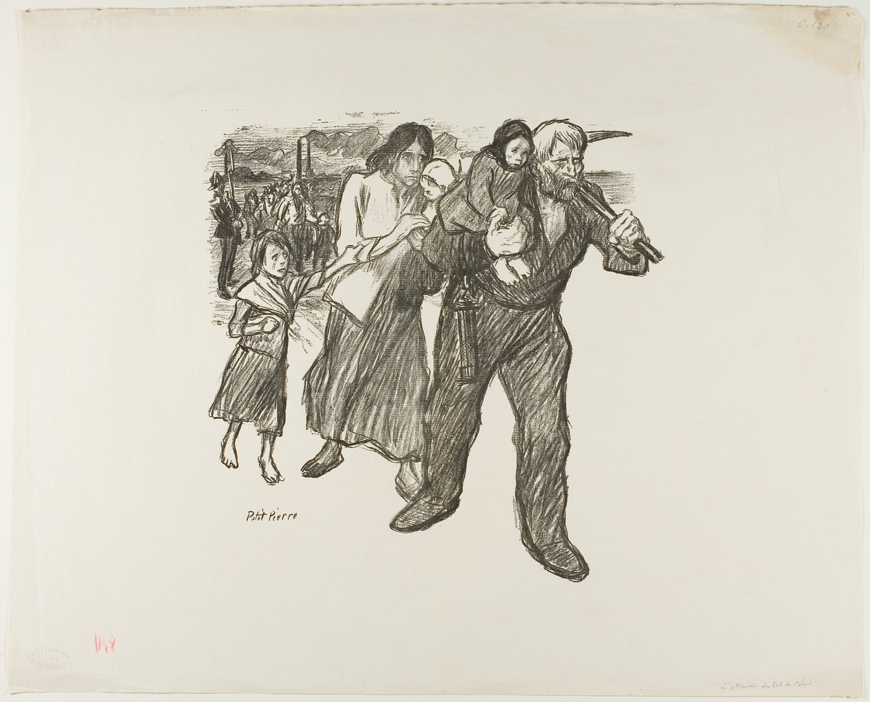 Outrage in the Pas-de-Calais by Théophile Alexandre Pierre Steinlen