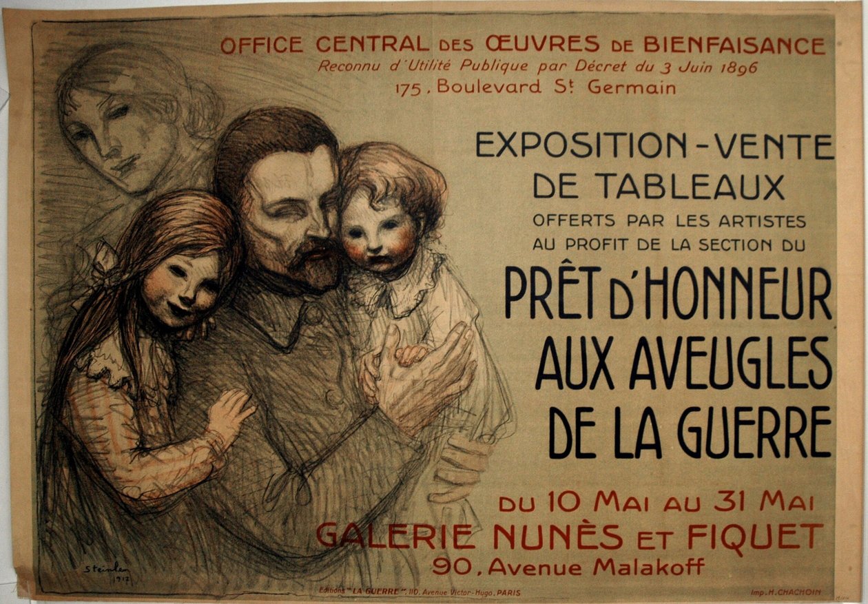 Ready to Honor the War Blind by Théophile Alexandre Pierre Steinlen