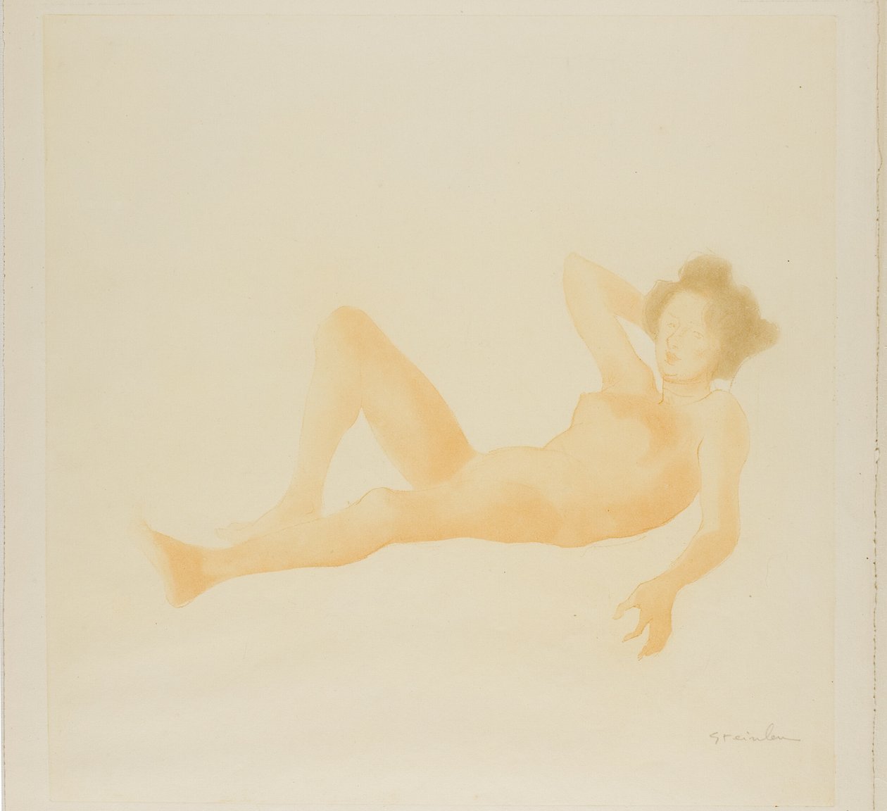 Reclining Woman by Théophile Alexandre Pierre Steinlen
