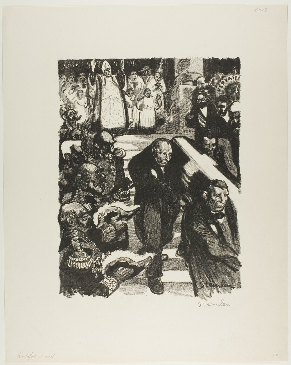 Rochefort is dying! Rochefort is dead! by Théophile Alexandre Pierre Steinlen
