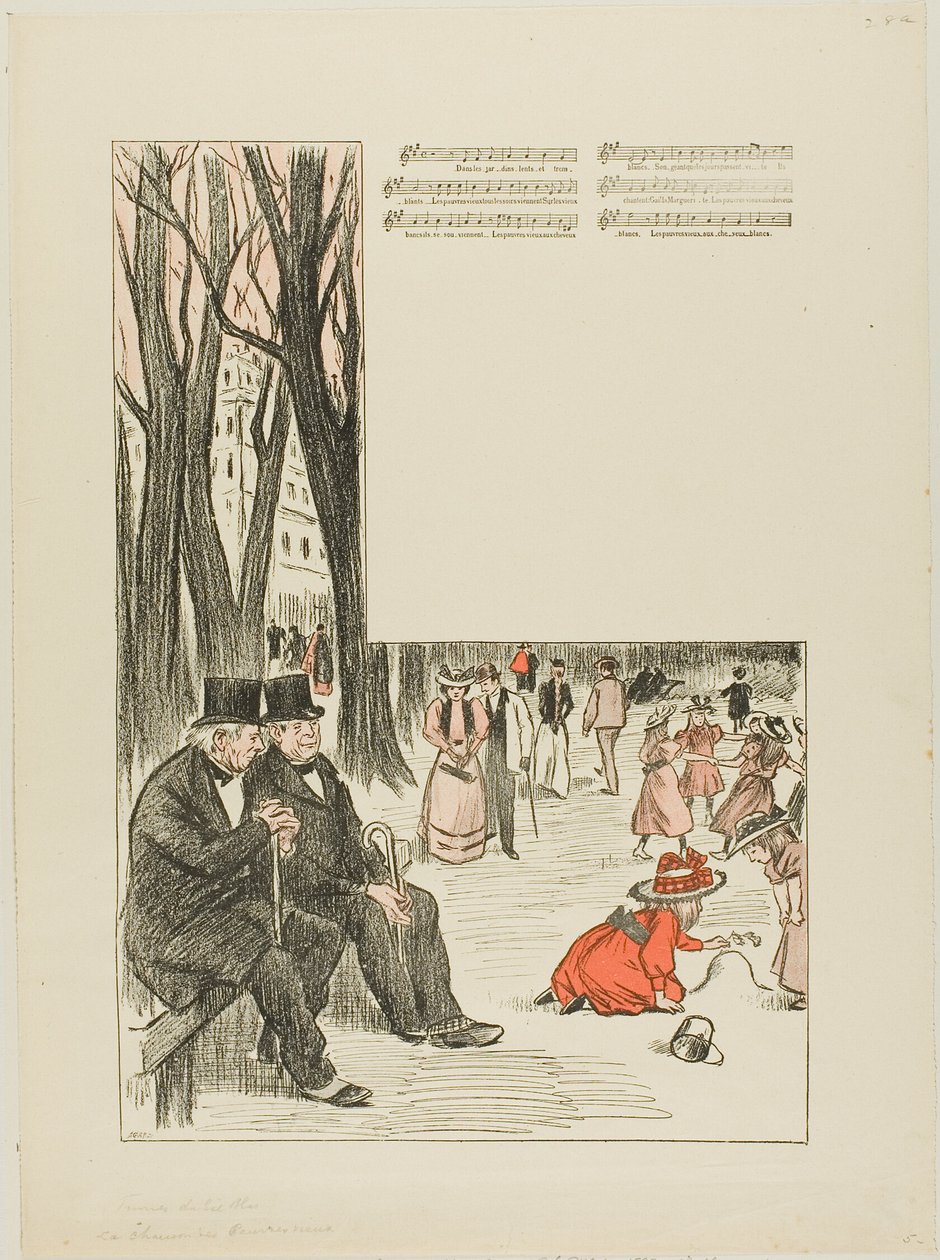 Song of the Poor Old Men by Théophile Alexandre Pierre Steinlen