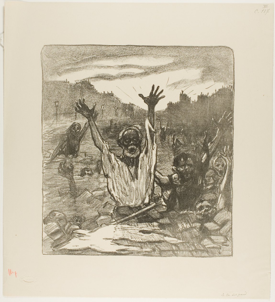 The Cry of the Streets! by Théophile Alexandre Pierre Steinlen