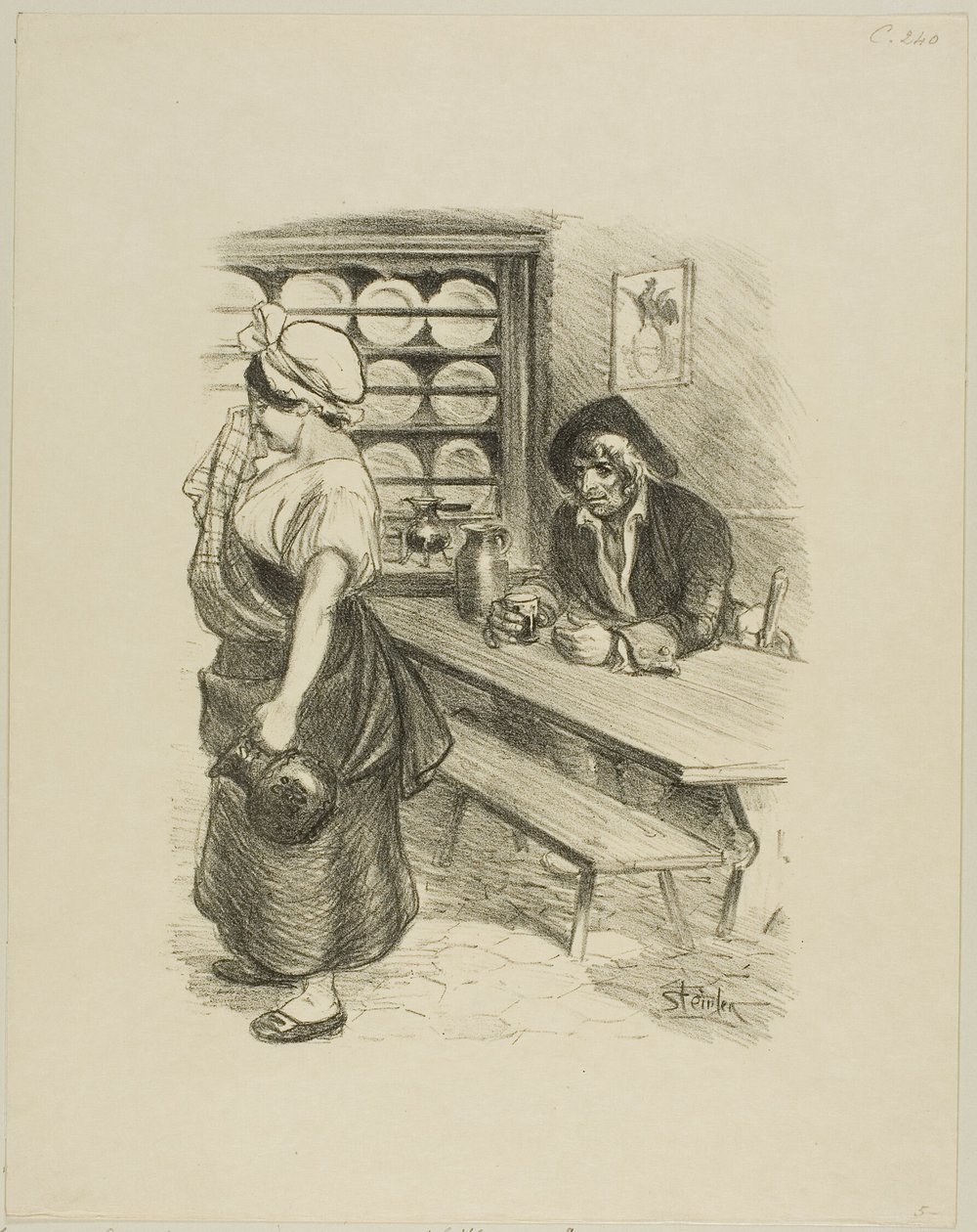 The Return of the Sailor by Théophile Alexandre Pierre Steinlen