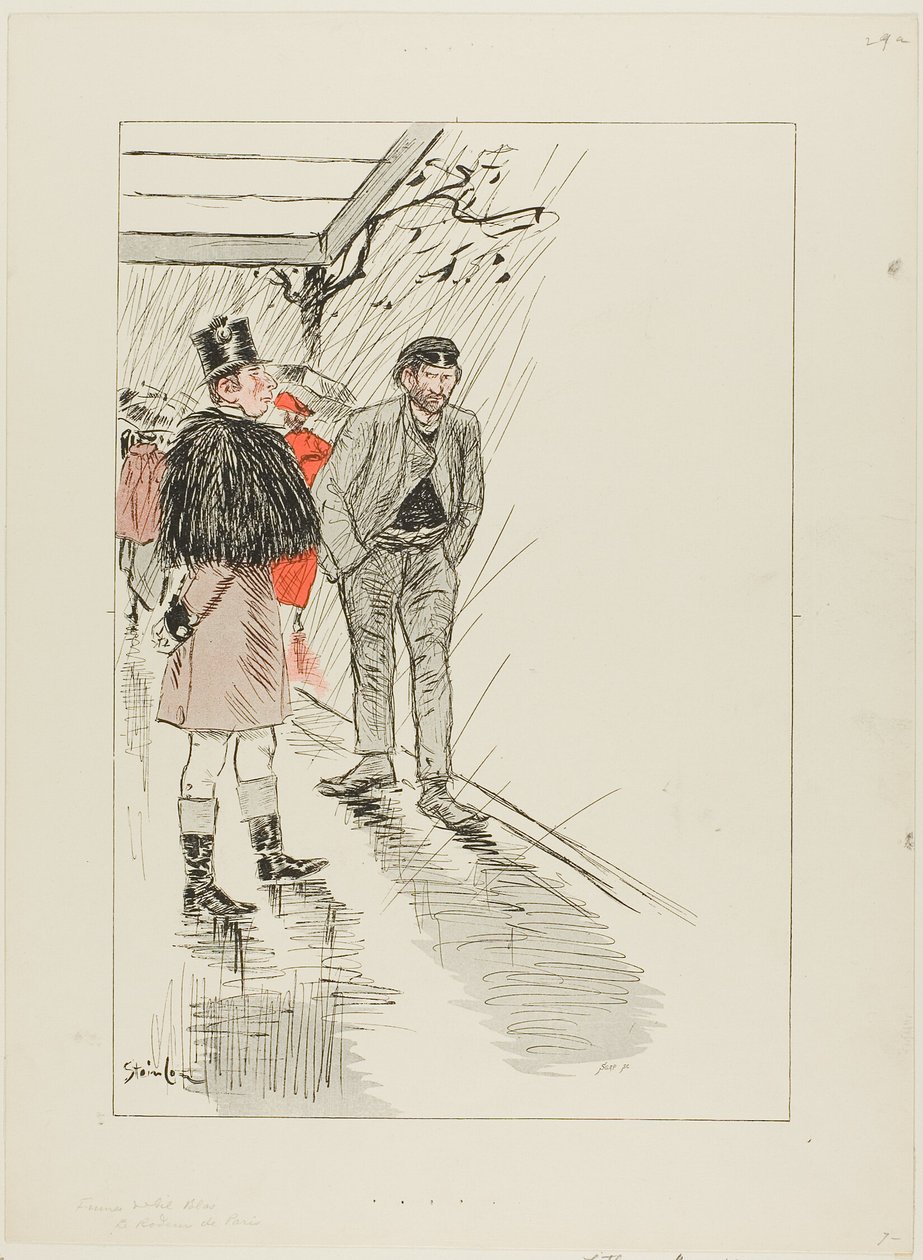 Vagrant of Paris by Théophile Alexandre Pierre Steinlen