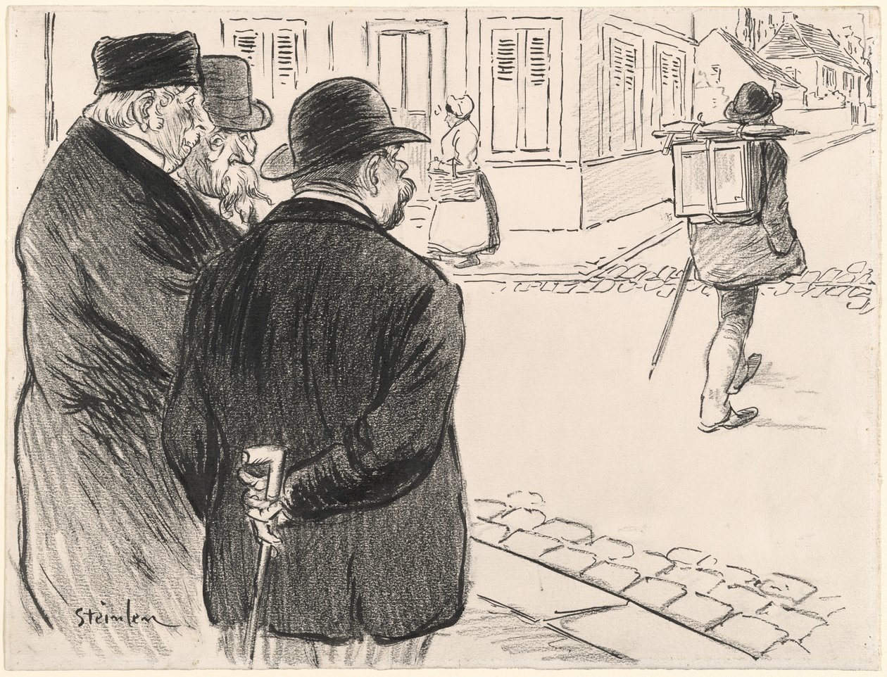 He Acts Like a Painter by Théophile Alexandre Steinlen