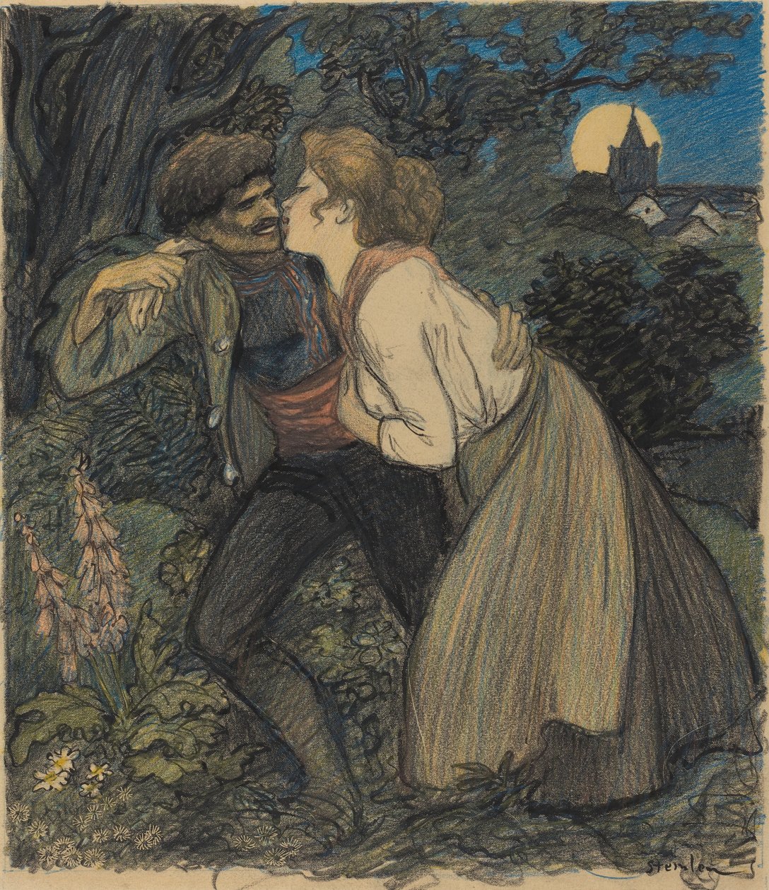 The She-Wolf, 1900 by Théophile Alexandre Steinlen