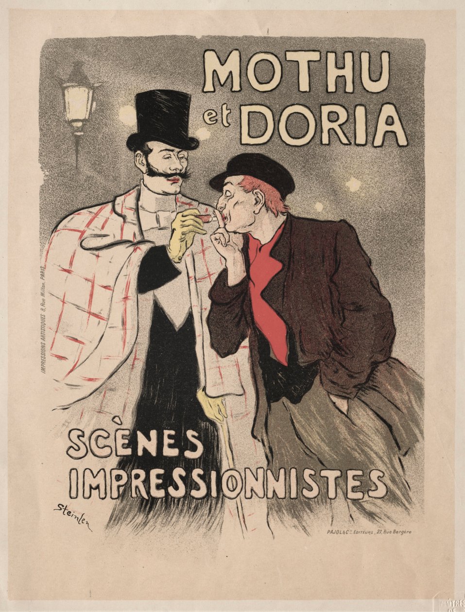 Mothu et Doria - Scènes impressionistes, 1893 by Théophile Alexandre Steinlen