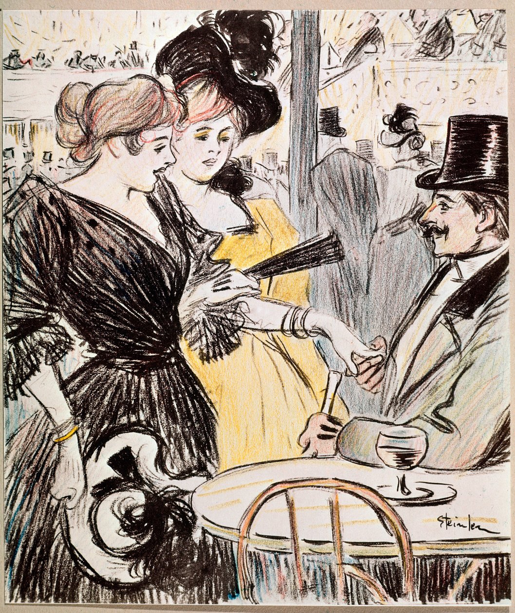 The cafe concert by Théophile Alexandre Steinlen