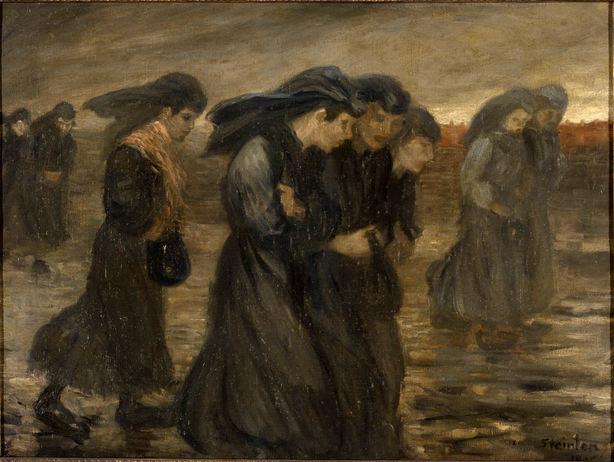 The Return of the Workers, 1903 by Théophile Alexandre Steinlen