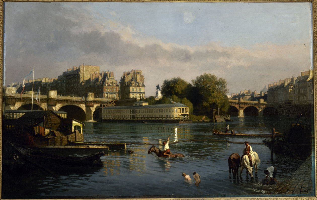 Pont-Neuf and the Tip of Île de la Cité, circa 1860 by Théophile Meunier