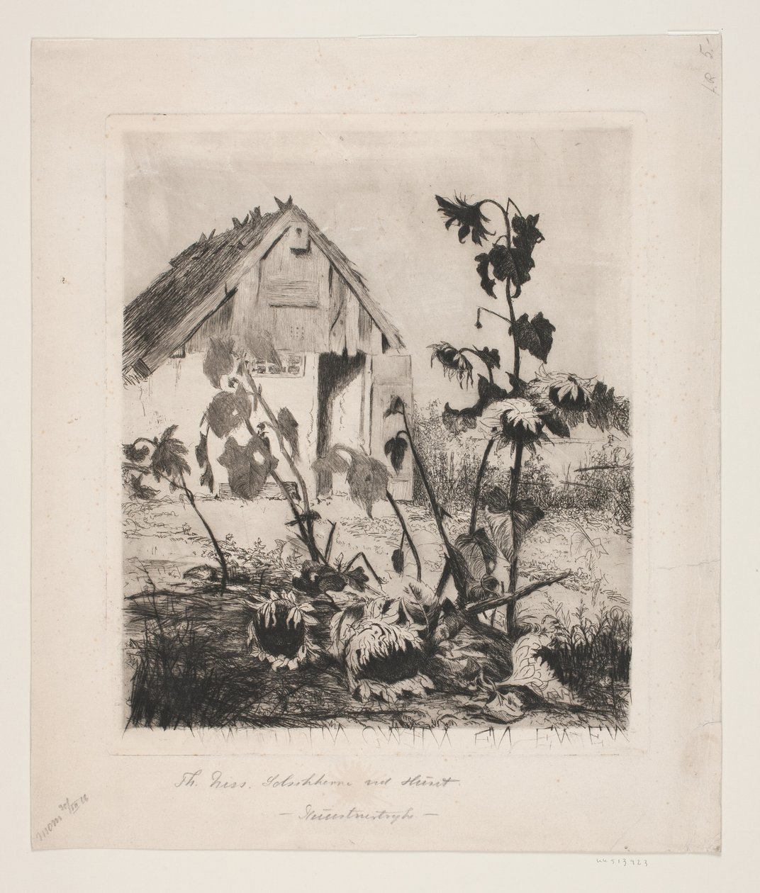 Sunflowers by the House by Thorvald Niss