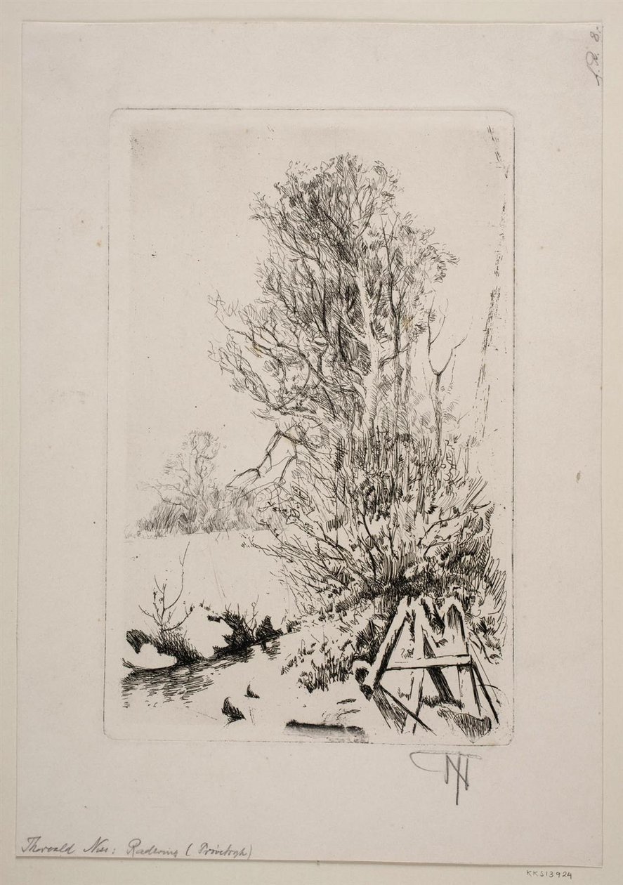 Trees by a Brook by Thorvald Niss