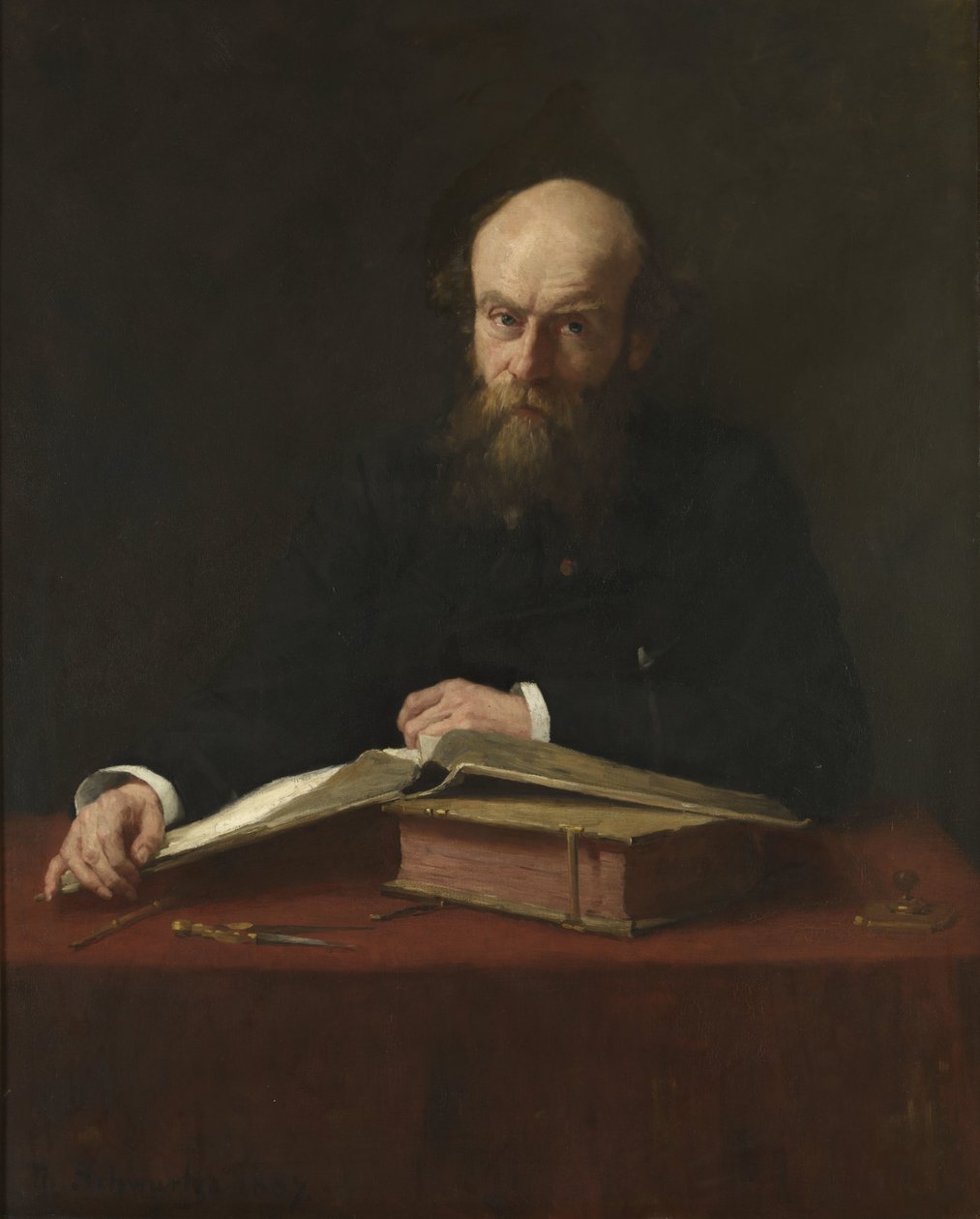 Portrait of Dr. P.J.H. Cuypers (1827-1921) by Thérèse Schwartze