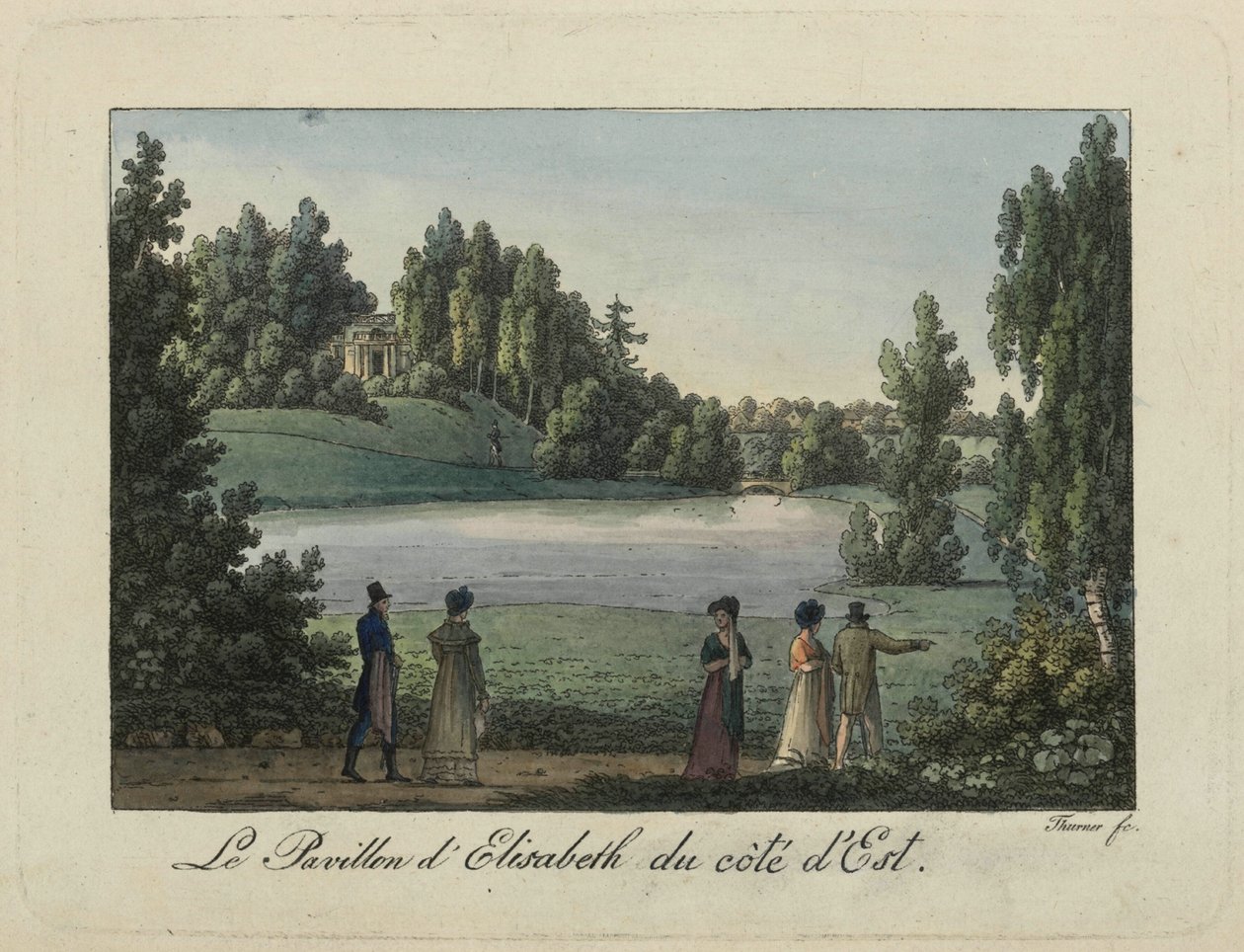 The Elizabeth Pavilion in Pavlovsk Park by Thurner