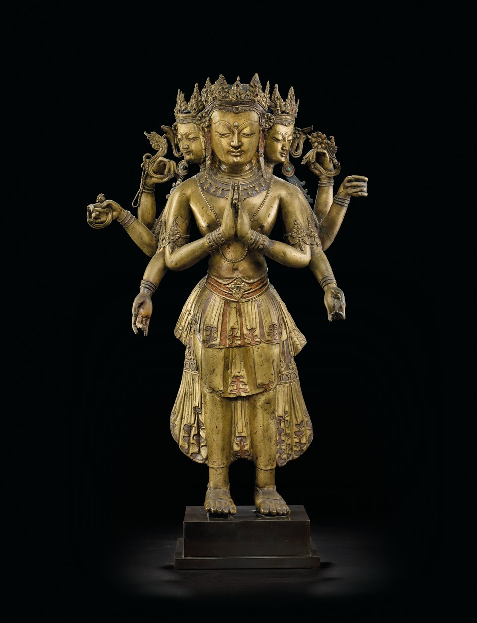 Ekadashalokeshvara Statue by Tibetan School